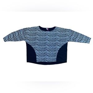 SIMPLY BE GEOMETRIC OVERSIZED SWEATER - BLACK/WHITE SIZE 20 (NEW WITH TAGS) A19